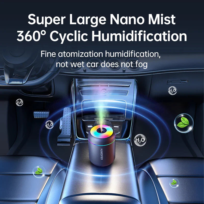 Mini Aroma Mist Maker Humidifier – USB Essential Oil Diffuser with LED Light