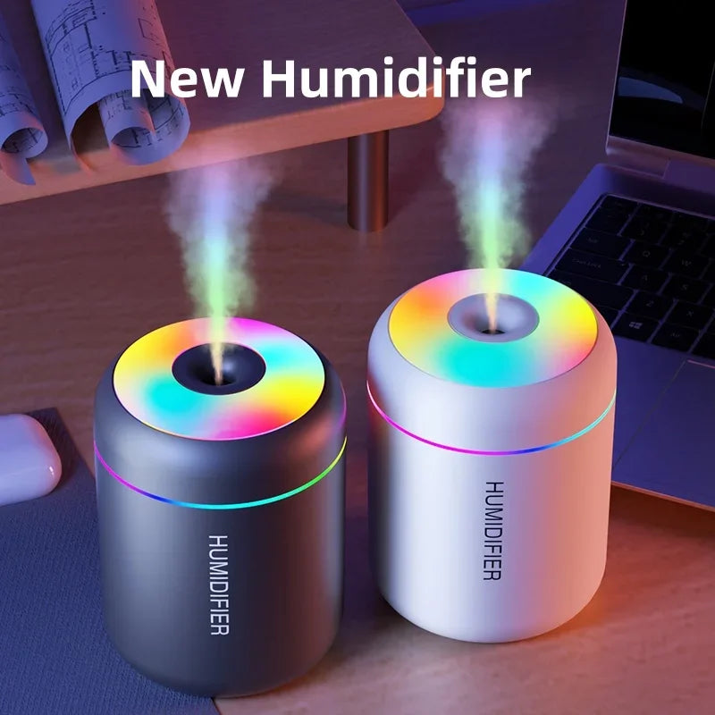 Mini Aroma Mist Maker Humidifier – USB Essential Oil Diffuser with LED Light