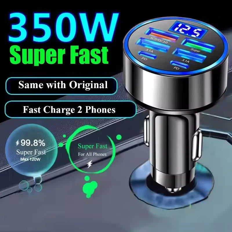 Fast Charging USB Car Charger – Dual Port Universal Vehicle Adapter